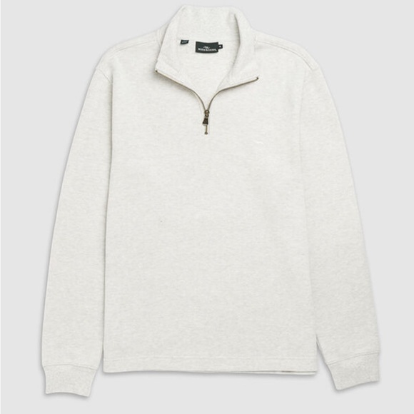 Rodd & Gunn Alton Ave Quarter Zip Sweater in Ice Grey Marle - Picture 1 of 14